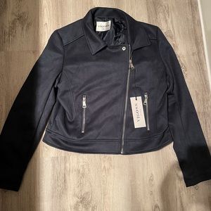Navy Moto Jacket size Medium